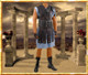Gladiator Maximus Morocco Leather Strip Coat Costume