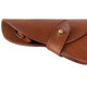 Our practical, heavy leather Indiana Jones "Raiders" holster will hold a large revolver with 4" barrel. Gun is not included.