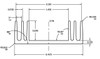 2.425" Wide Extruded Aluminum Heatsink