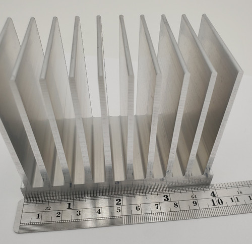 3.945" Wide Extruded Aluminum Heatsink