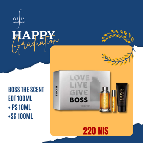 BOSS THE SCENT EDT 100ML+ PS 10ML+SG 100ML