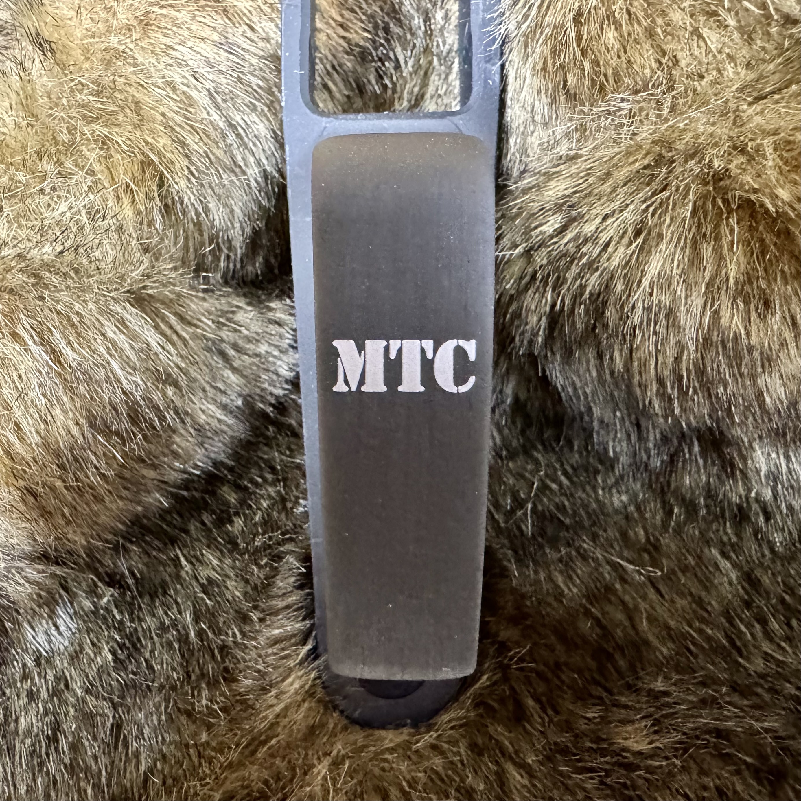 Military stencil font engraving example