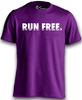 The newest version of our iconic Run Free Tee! Run Free 3 in purple!
