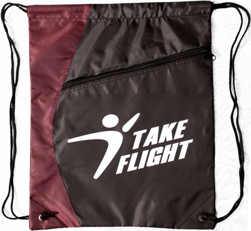 Take Flight Cinch Bag - Maroon