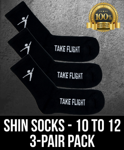 Take Flight Shin Socks - 10-12 (3 Pack)