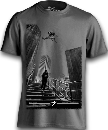 Fly With Us Tee - Charcoal
