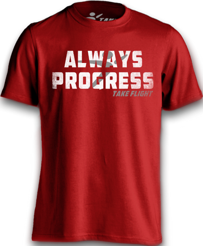 Always Progress Tee - Cardinal