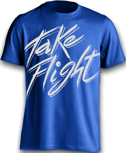 Take Flight to the Fullest Tee - Royal Blue