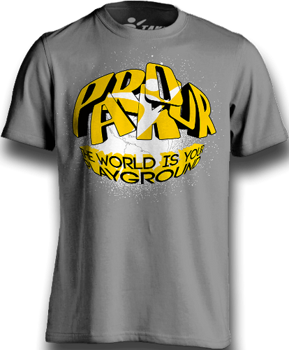 Parkour Playground Tee - Charcoal - Medium (only 1 Available) Parkour Playground Tee - Charcoal - Medium (only 1 Available)