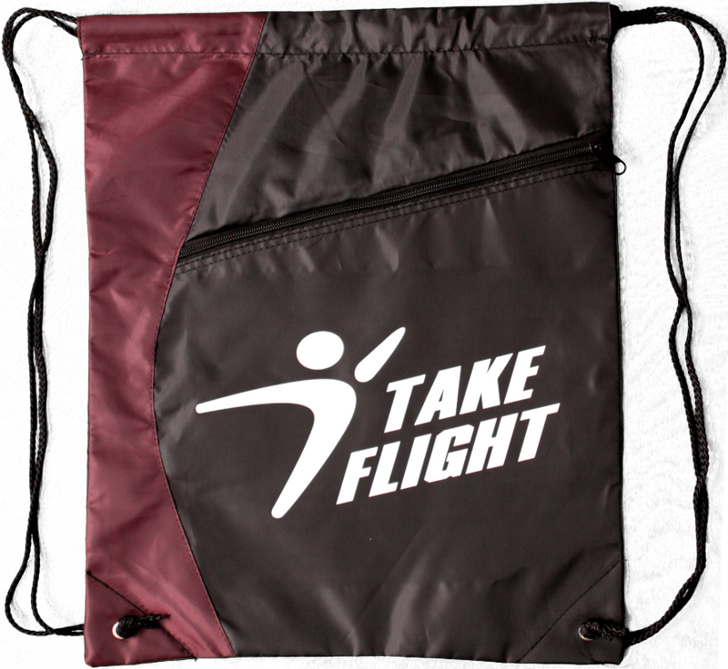 Take Flight Cinch Bag - Maroon