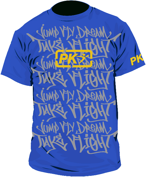 PK Graffiti Tee - Royal Blue