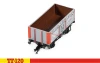 Hornby TT6041 1:120 T Burnett, 7 plank wagon