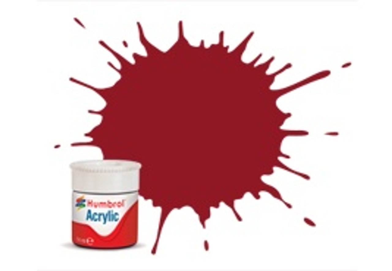 Humbrol Acrylic Paint 20 Gloss Crimson 12 ml Jar