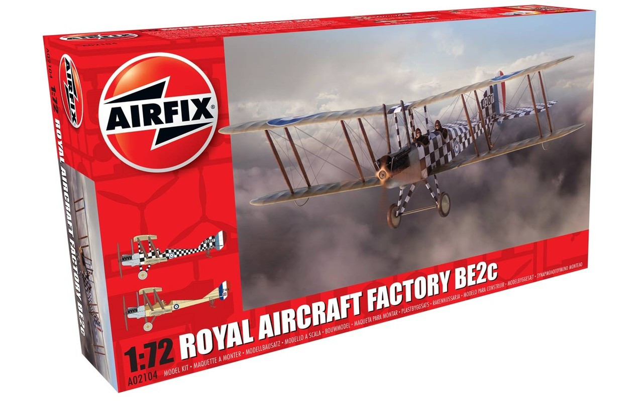 Airfix A02104 Royal Aircraft Factory BE2c Scout 1:72 Scale Model Kit