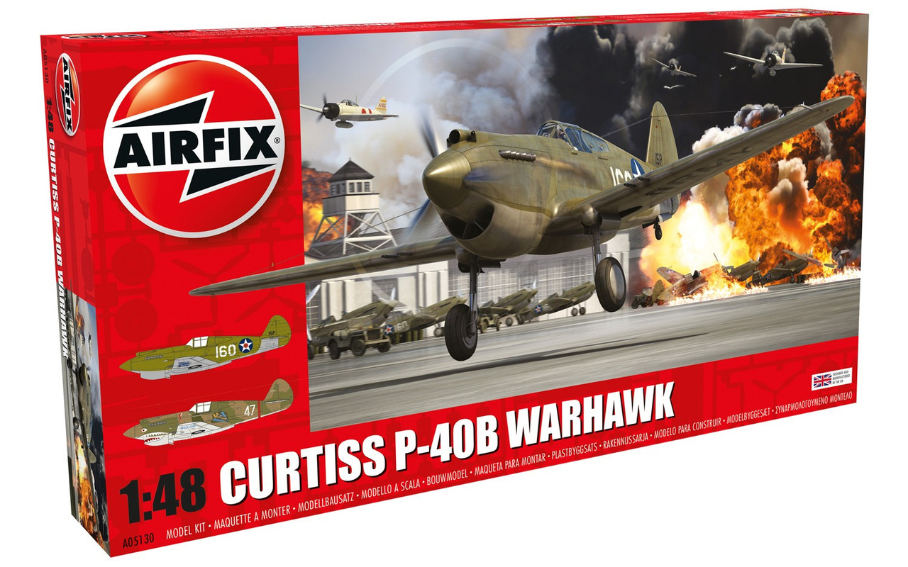 Airfix A05130 Curtiss P-40B Warhawk 1:48 Scale Model Kit