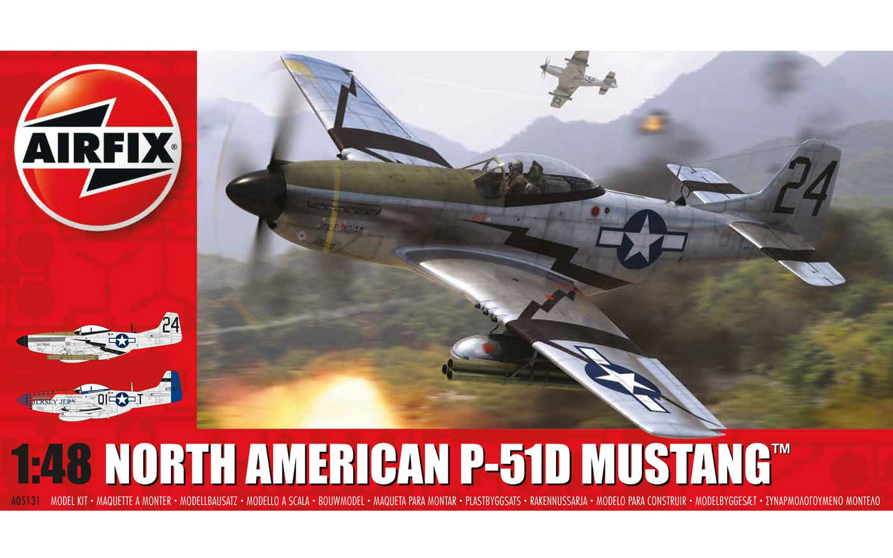 Airfix A05131 North American P51-D Mustang  1:48 Scale Model Kit