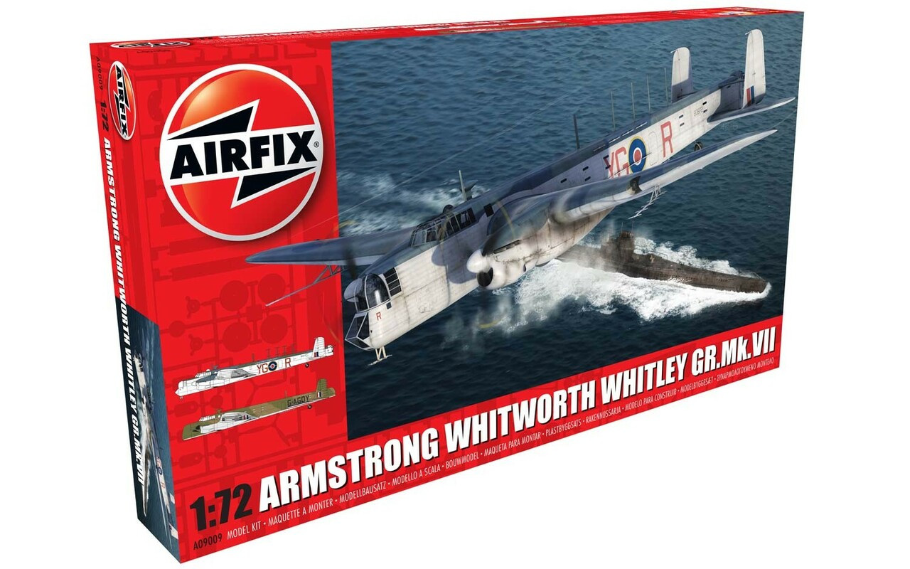 Airfix A09009 Armstrong Whitworth Whitley Mk.VII 1:72 Scale Model Kit