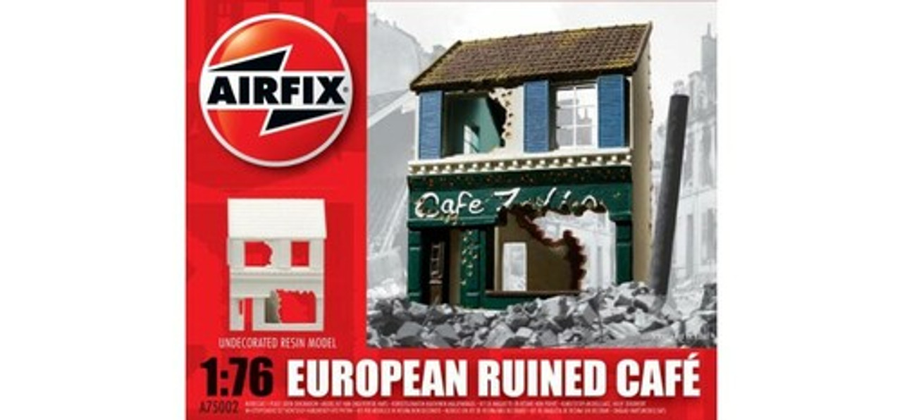 Airfix A75003 European Corner House Ruin 1:76 Scale Model Kit