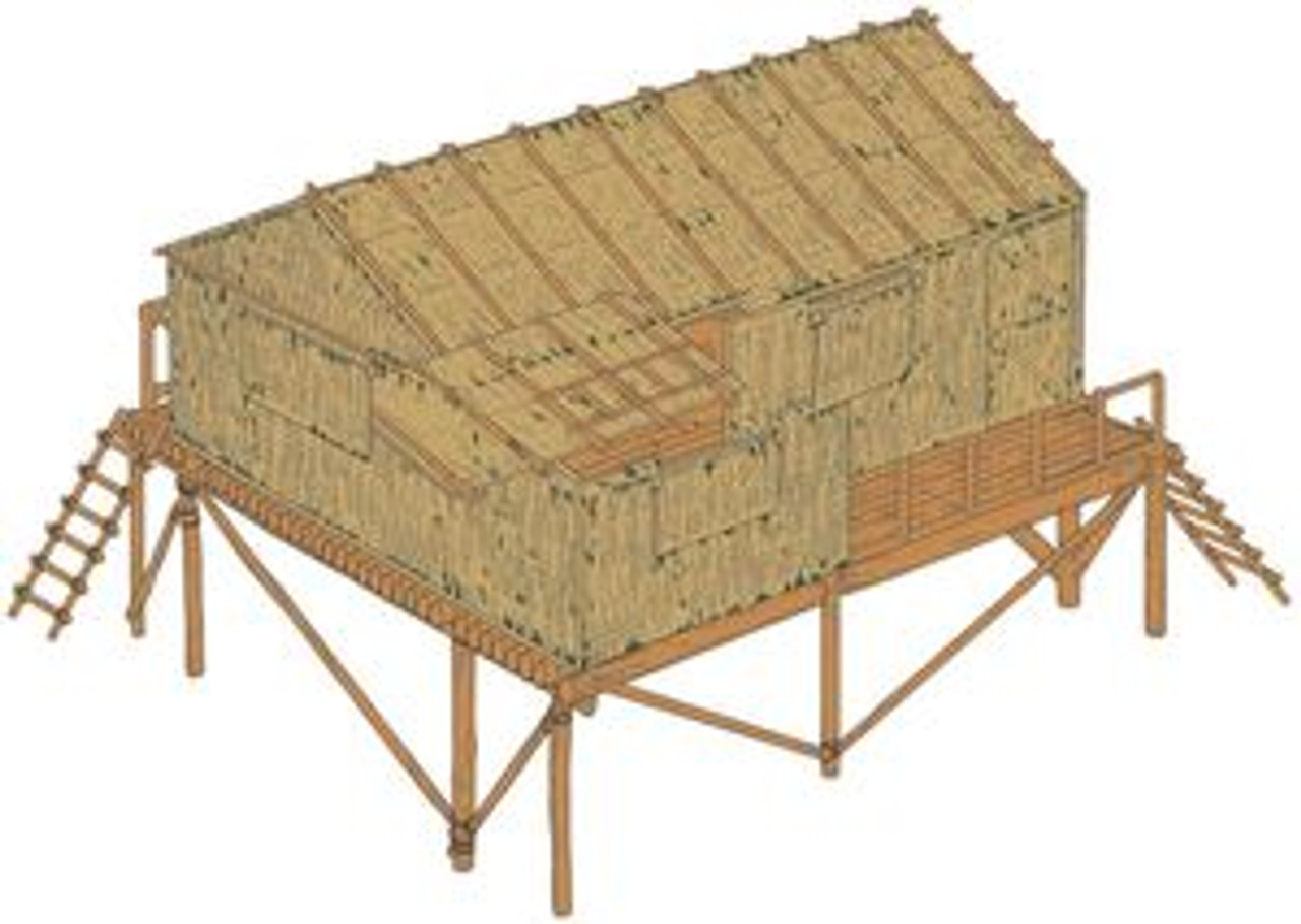 Airfix A06382 Bamboo House 1:32 Scale Model Kit