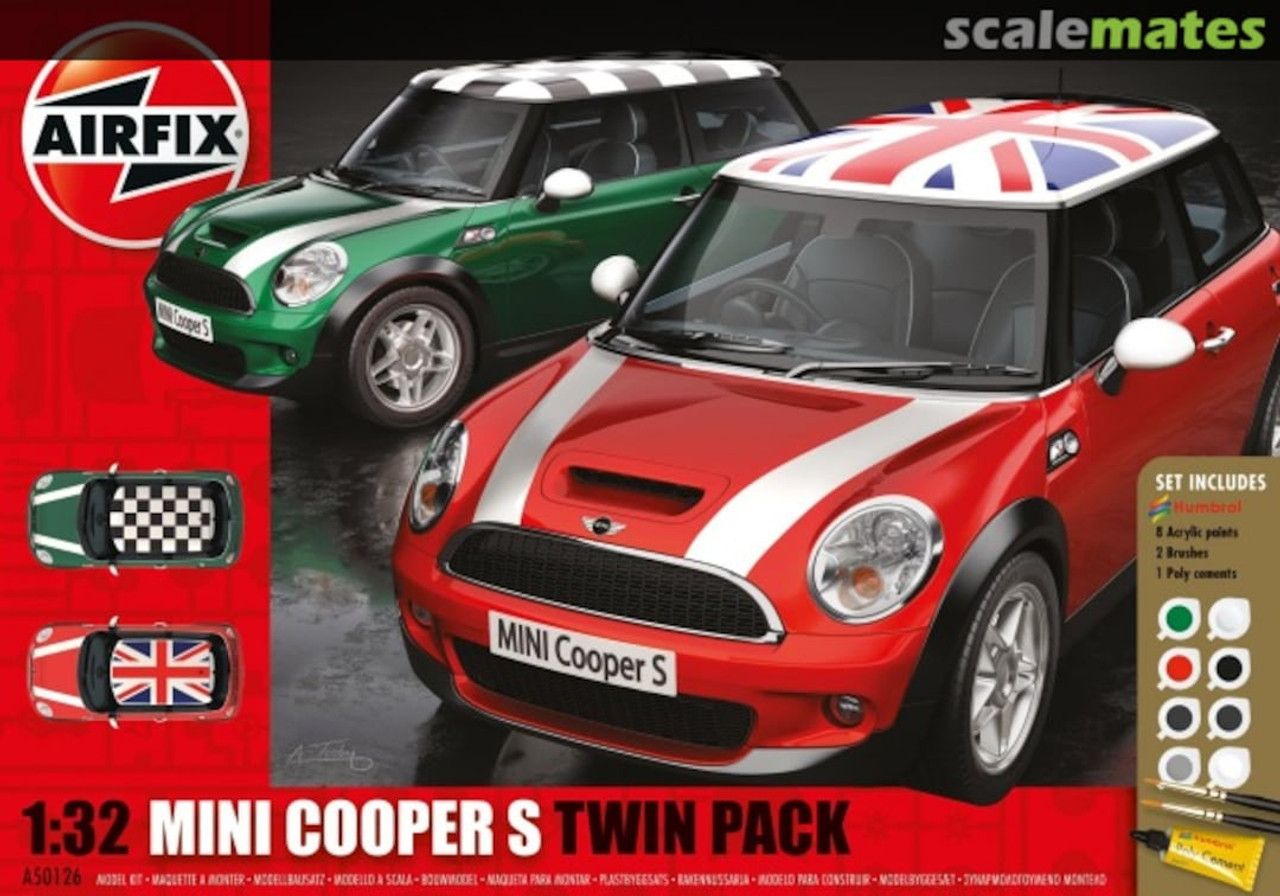 Airfix A50126 MINI Cooper S Twin Pack 1:32 Scale Model Kit