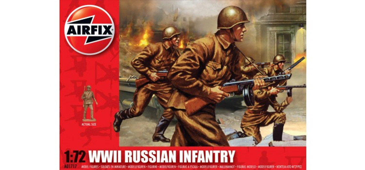 Airfix A01717 WWII Russian Infantry 1:72 Scale Model Figures
