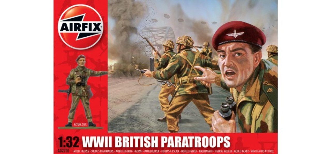 Airfix A02701 WWII British Paratroops 1:32 Scale Model Kit
