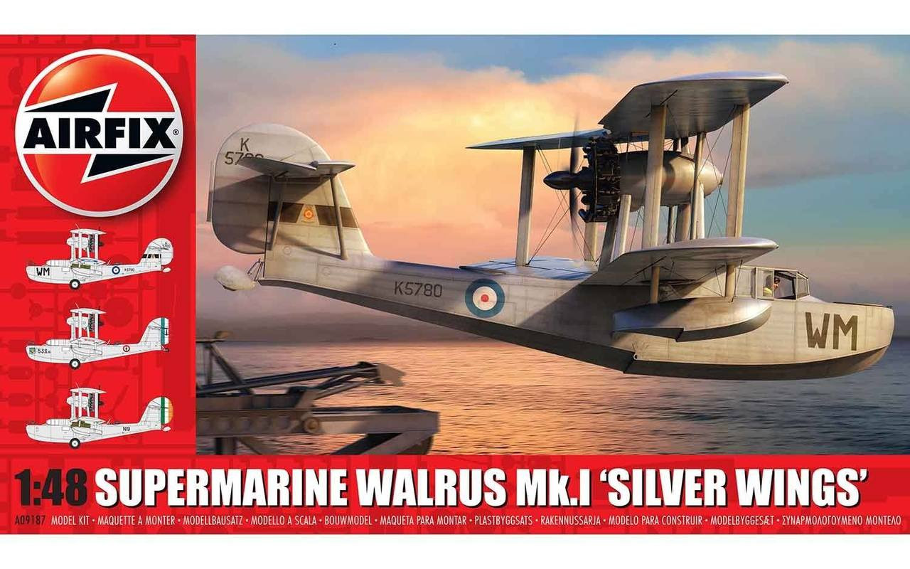 Airfix A09187 Supermarine Walrus Mk I 'Silver Wings' 1:48 scale model kit