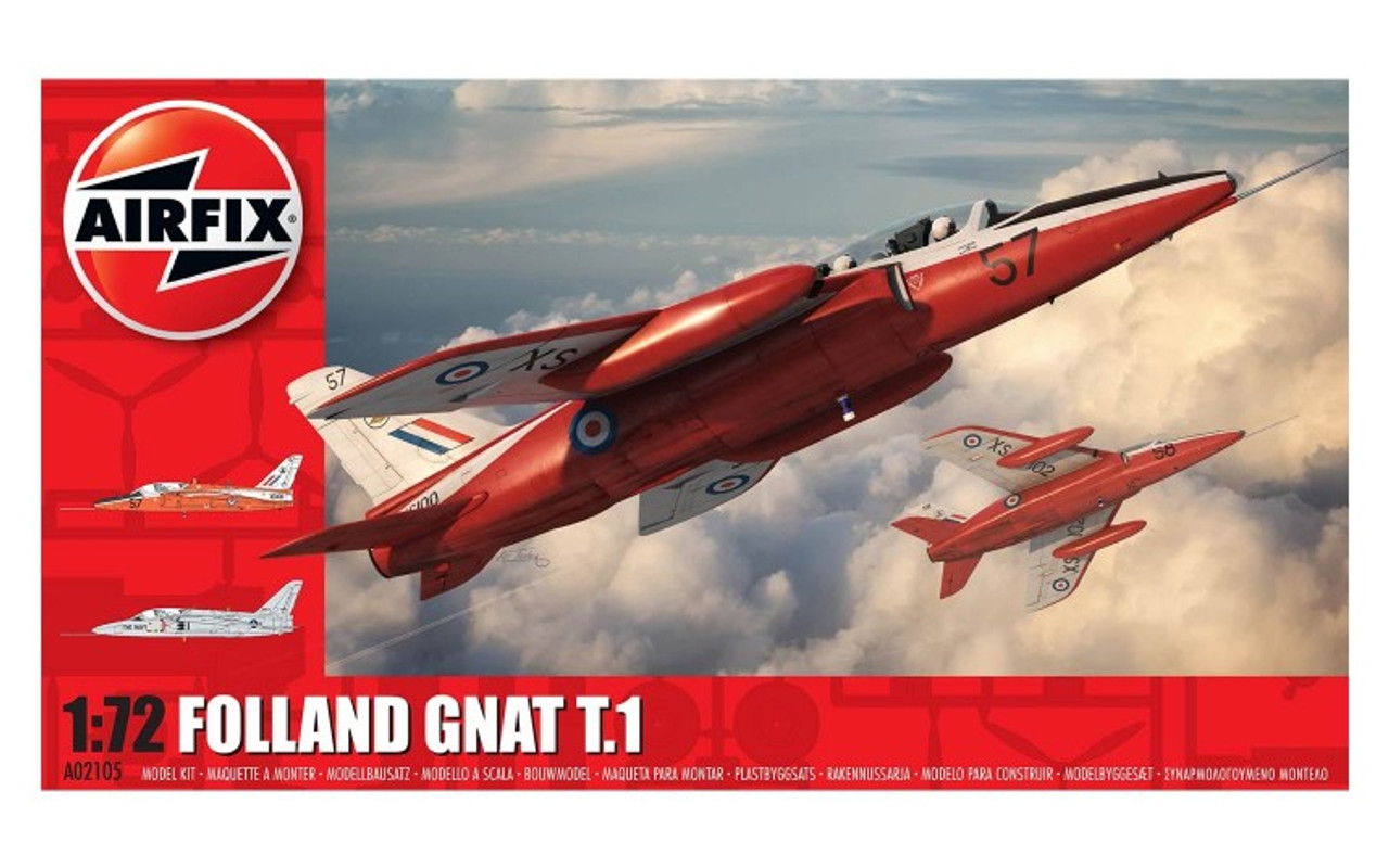 Airfix A02105 Folland Gnat T.1 1:72 Scale Model Kit