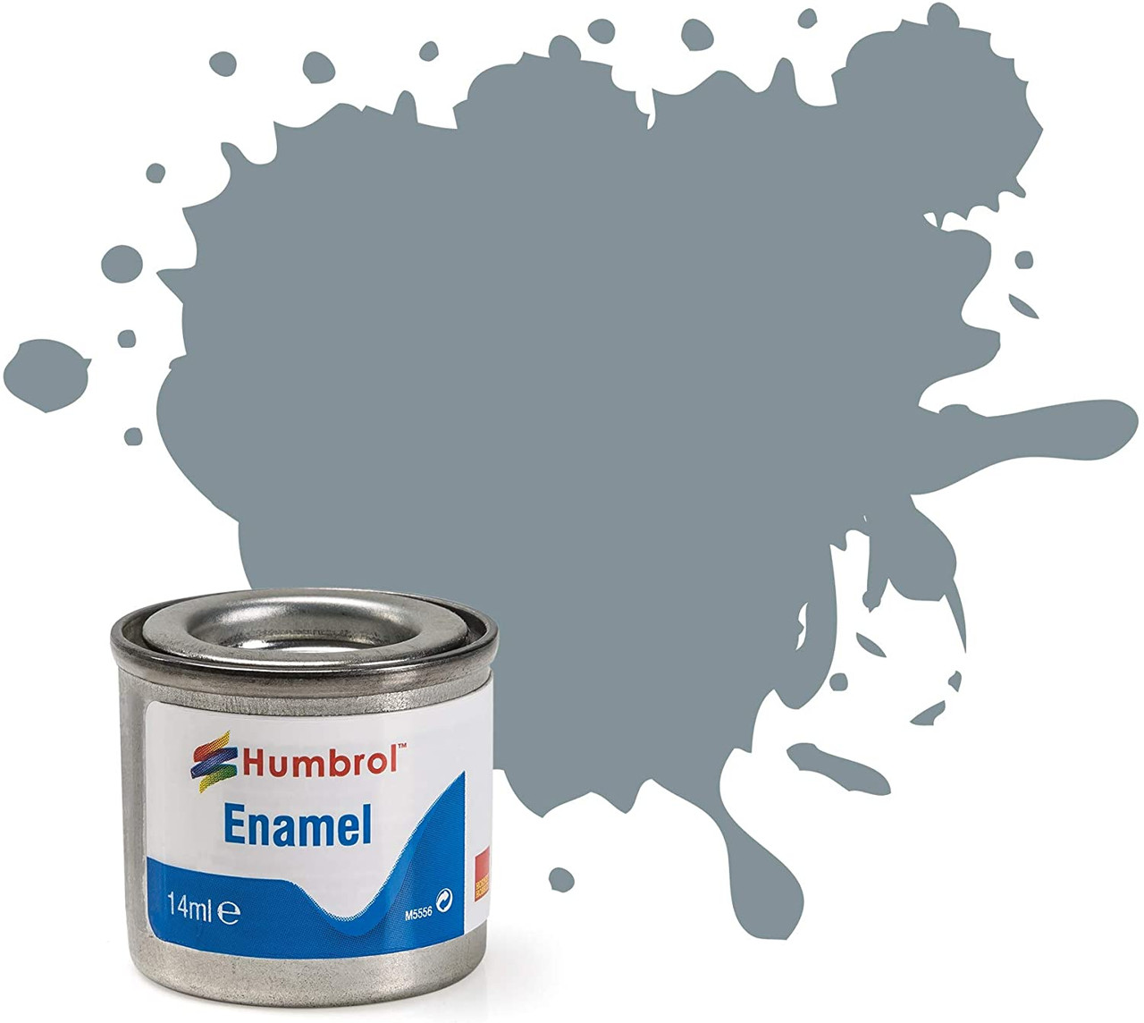 Humbrol Enamel Paint 87 Steel Grey Matt 14ml