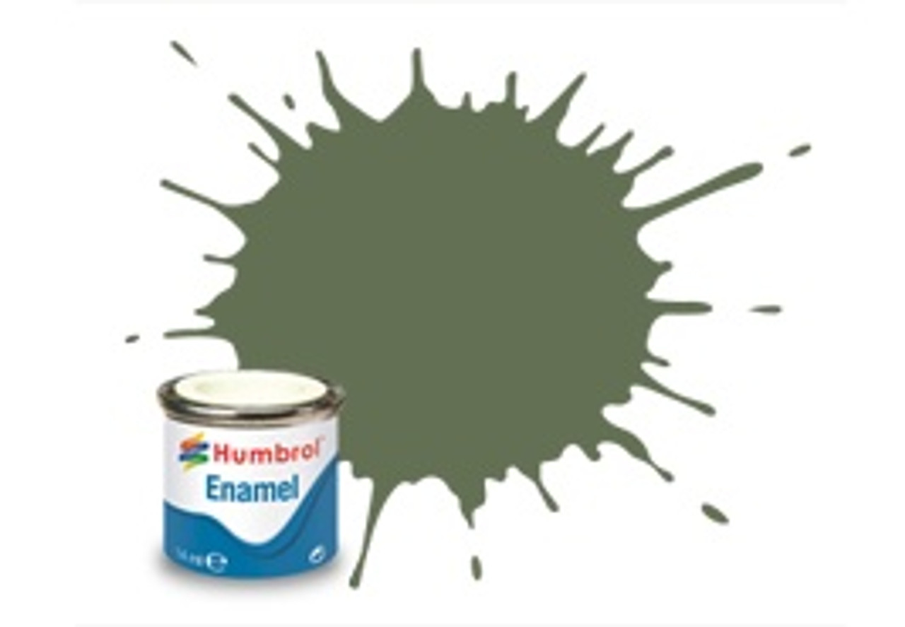 Humbrol Enamel Paint 102 Army Green Matt 14ml