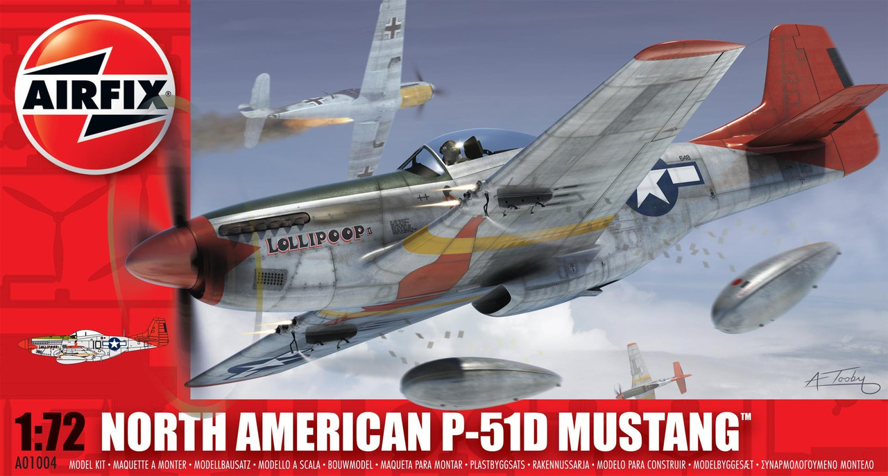 Airfix A01004 North American P-51D Mustang 1:72 Scale Model Kit