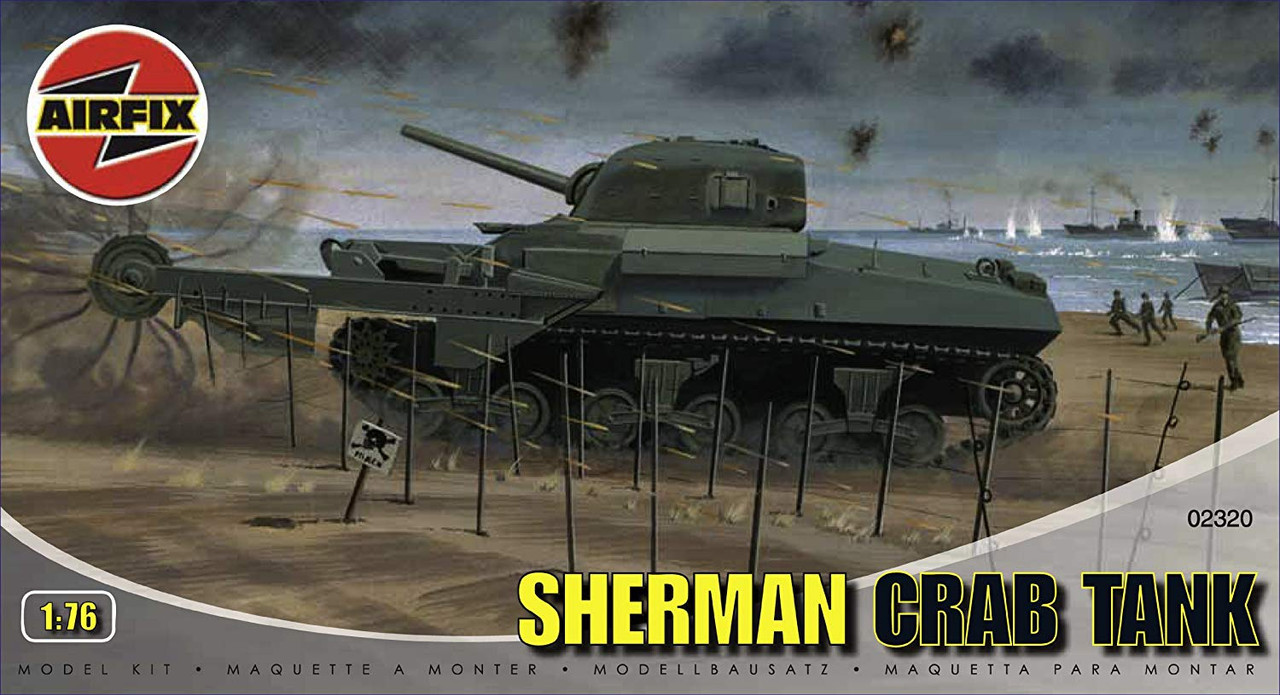 Airfix A02320 Sherman "Crab" Tank 1:76 Scale Model Kit
