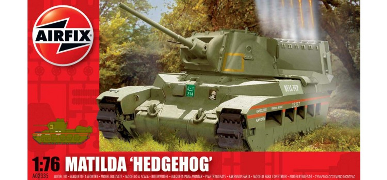 Airfix A02335 Matilda "Hedgehog" 1:76 Scale Model Kit