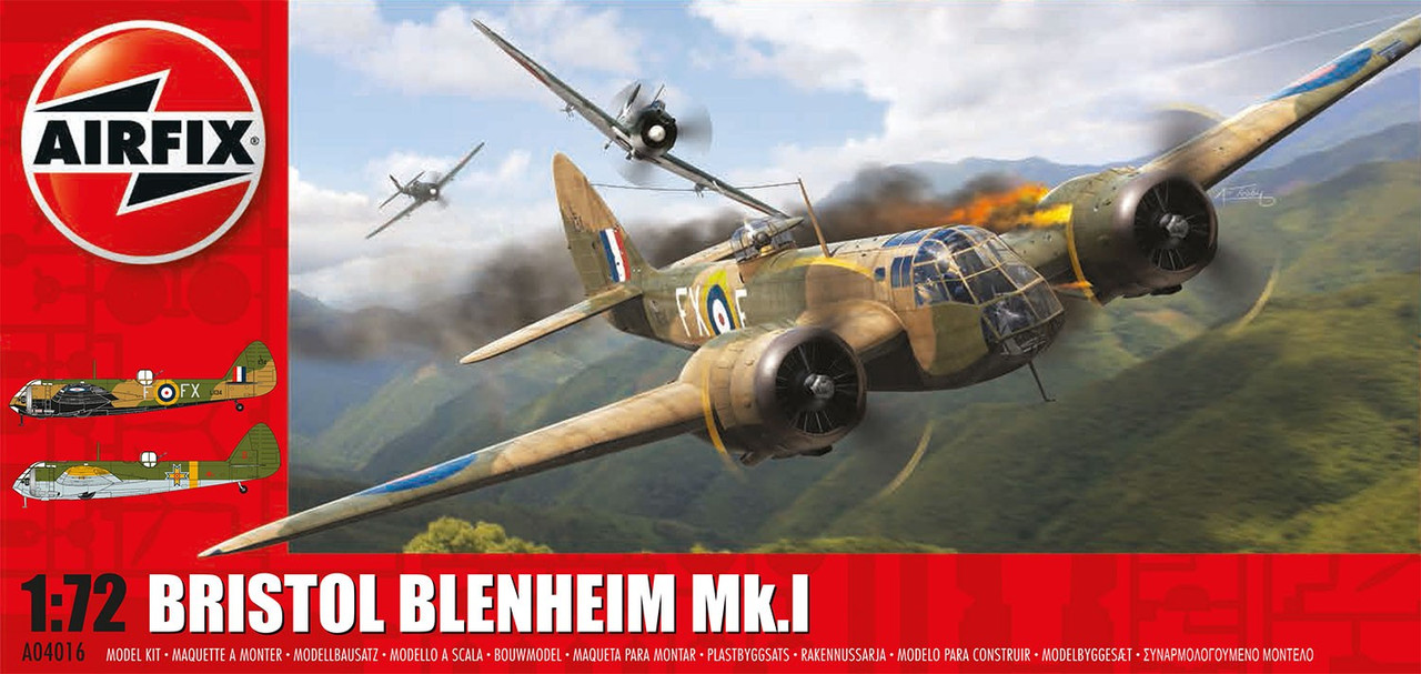Airfix A04016 Bristol Blenheim MkI (Bomber) 1:72 Scale Model Kit