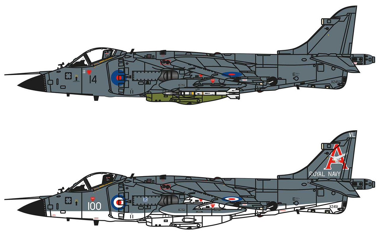 Airfix A04051A BAe Sea Harrier FRS1 1:72 Scale Model Kit