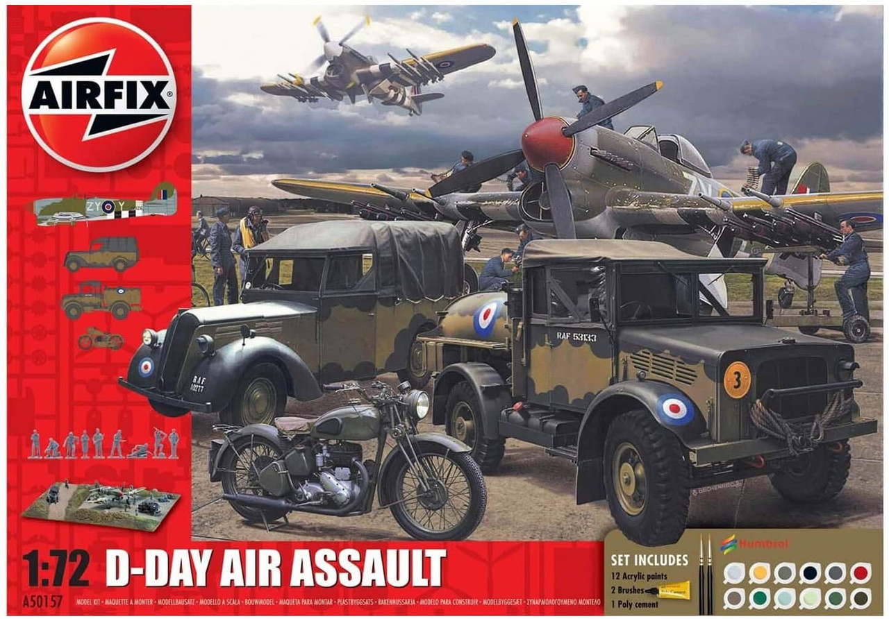 Airfix A50157 D-Day Air Assault Gift Set 1:72 Scale Model Kit