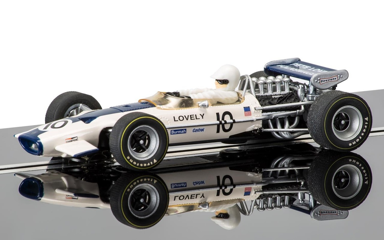 Scalextric C3707 Lotus 49 Race of Champions No. 10 Pete Lovely Slot Car 1:32