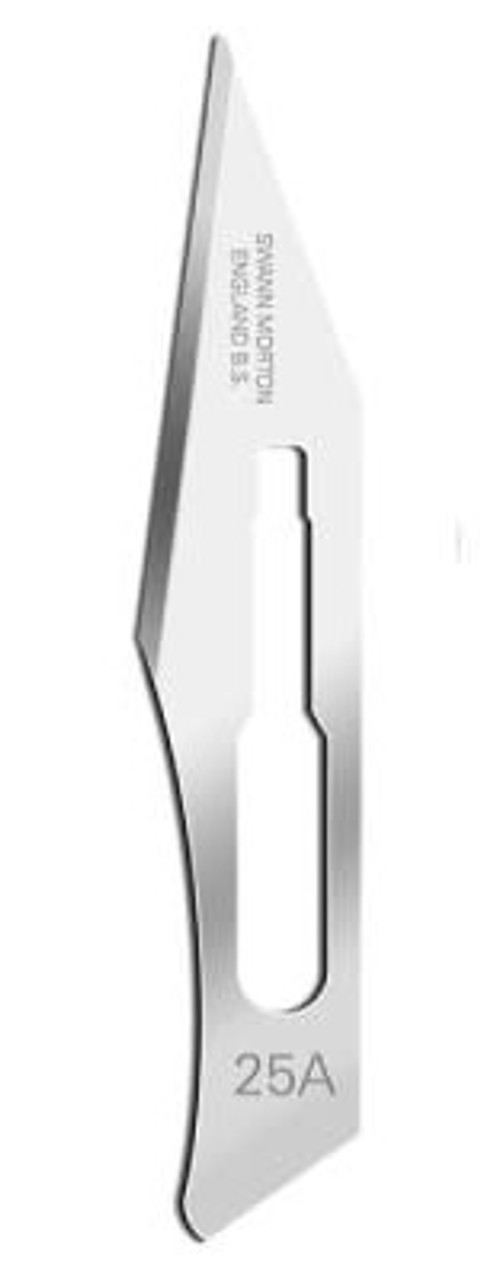 Swann-Morton 0115 No. 25A Surgical Blades Carbon Steel Non Sterile x 5