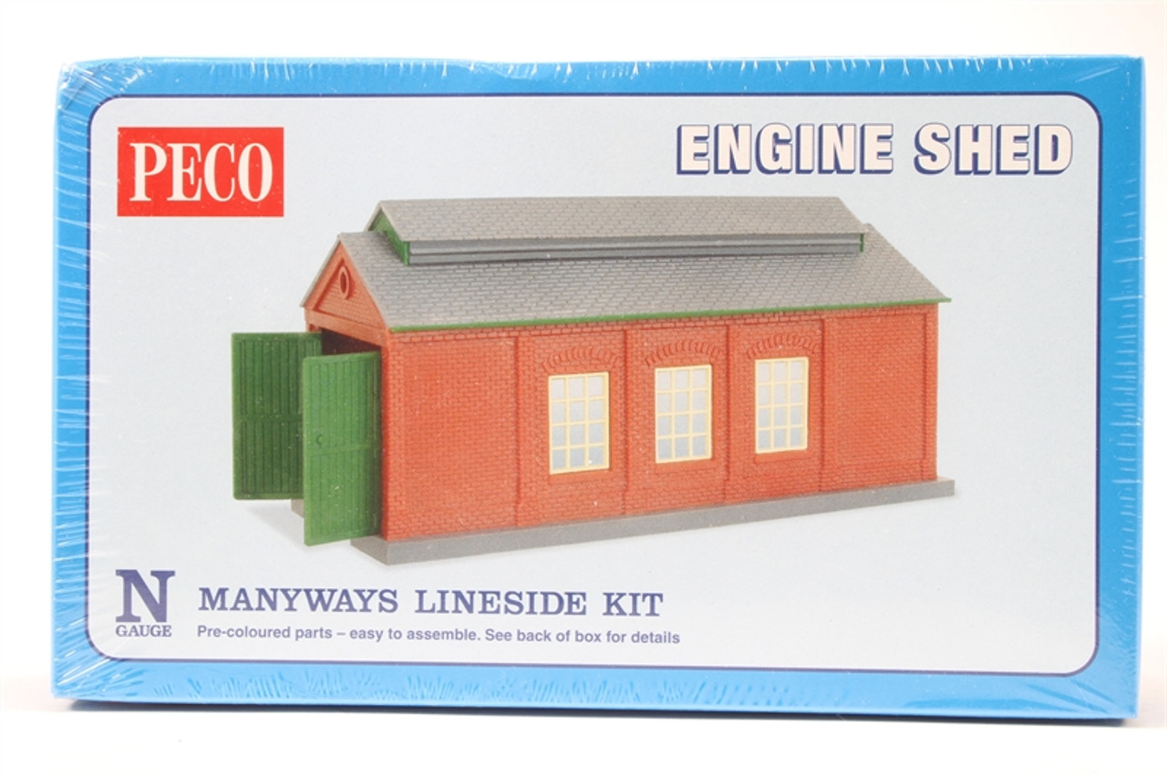 Peco NB-5 Lineside Kits Engine Shed, brick built type N Gauge Rail Accessories