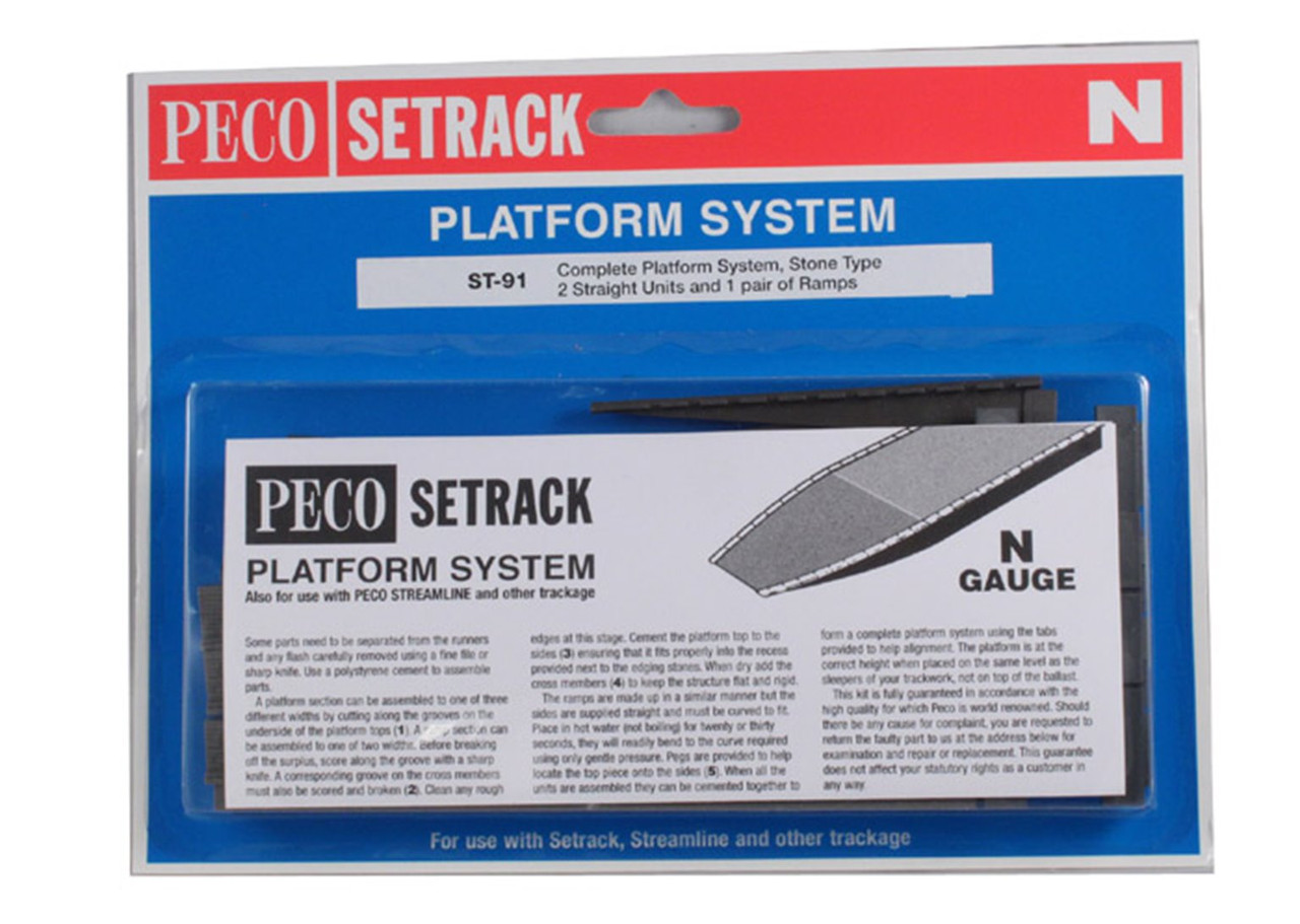 Peco ST-91 Track Accessories Complete Platform Sys