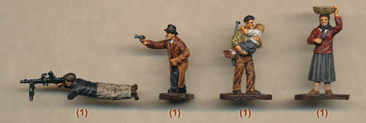 Caesar Miniatures H006 WWII Underground Resisters