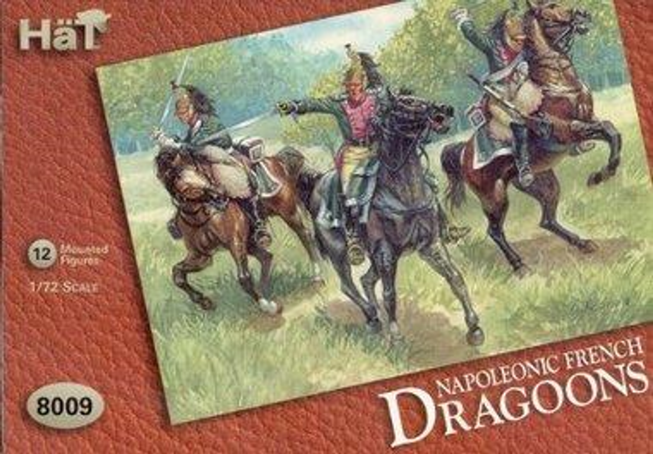 HaT 8009 Napoleonic French Dragoons 1:72 Scale Figures