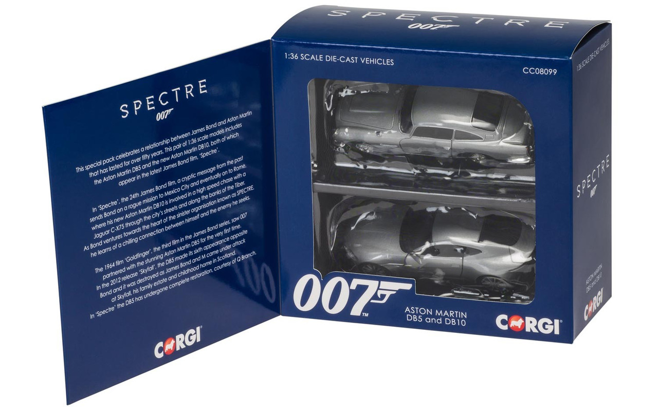 Corgi CC08099 James Bond Aston Martin DB10 and DB5 - 'Spectre