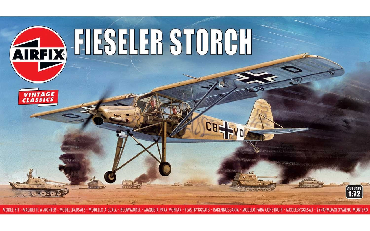 Airfix A01047V Fiesler Storch 1:72 Scale Model Kit