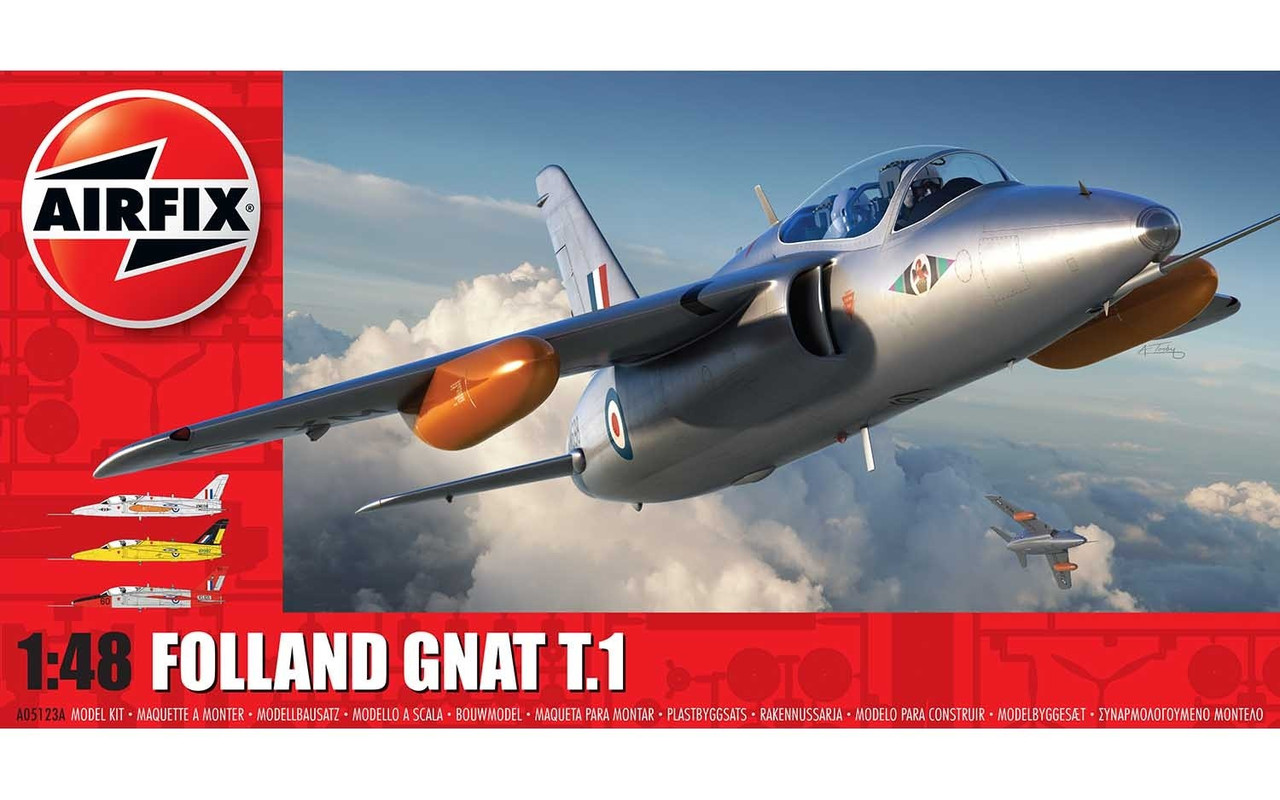 Airfix A05123A Folland Gnat T.1 1:48 Scale Model Kit