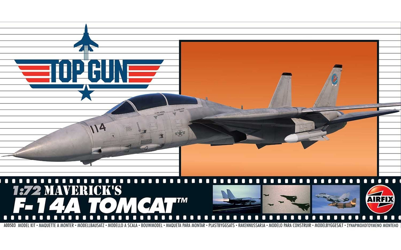 Airfix A00503 72nd Top Gun Mavericks F-14A Tomcat 1/72 Scale