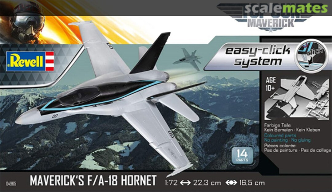 Revell 04965 easy-click system 1:72 Top Gun Maverick's F / A-18