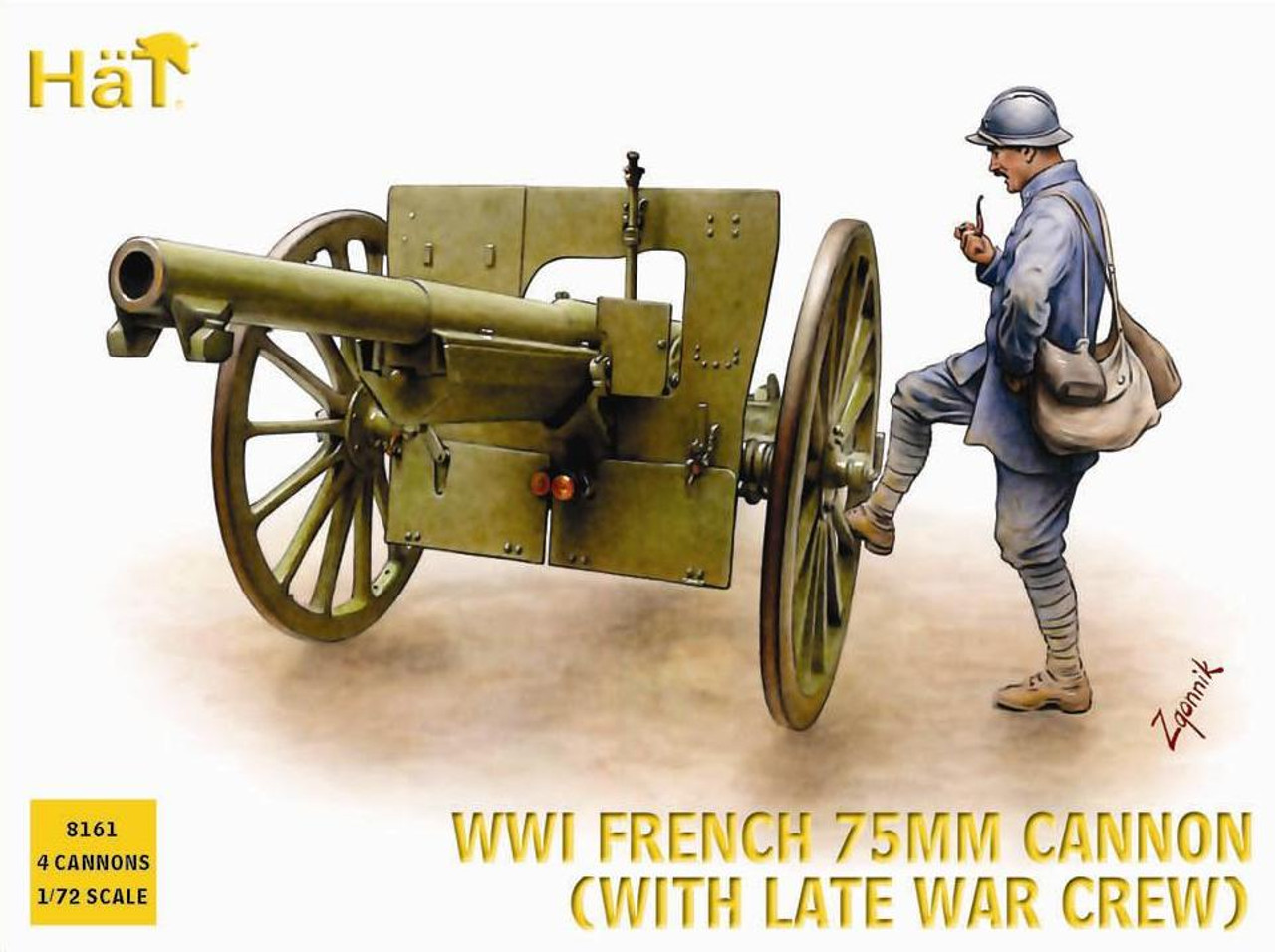 HaT 8161 WWI late French Arty (75mm) 1:72 Scale Fi