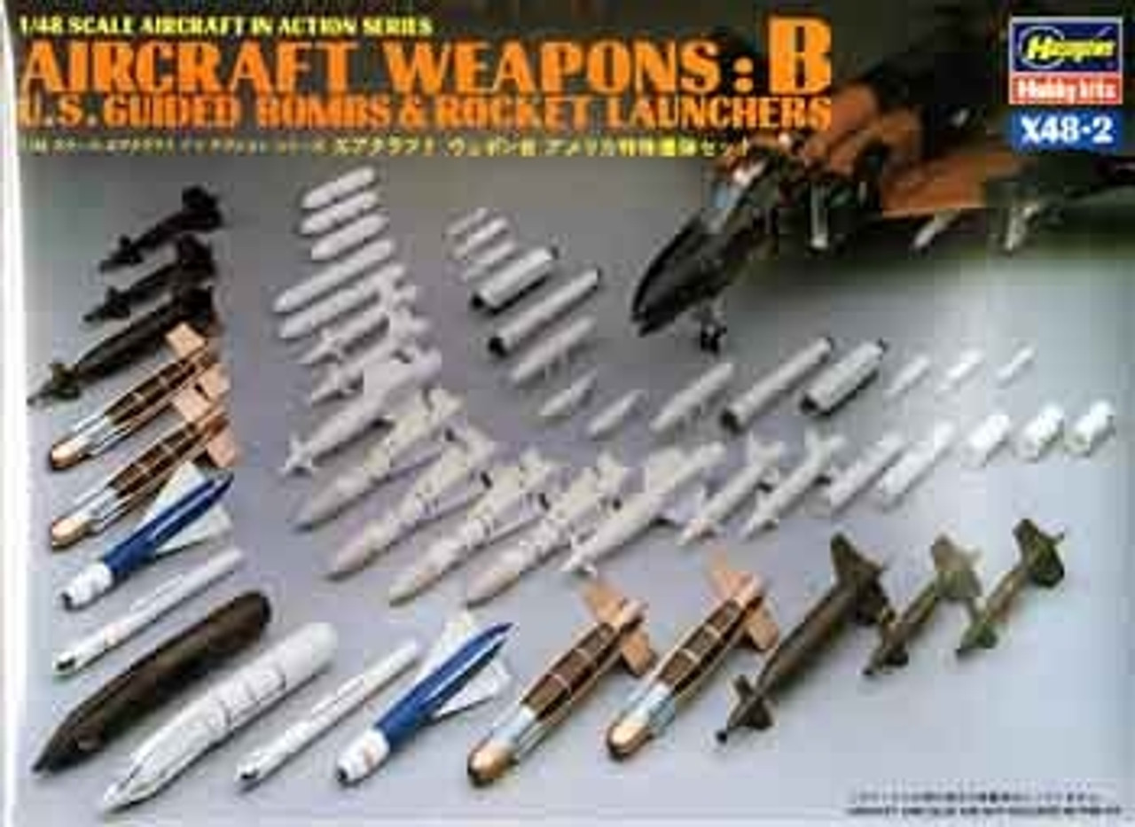 Hasegawa X48-2 Aircraft Weapons : B U.S. Guided bombs & rockets launchers