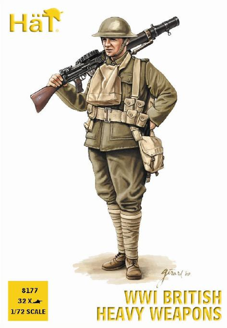 HaT 8177 WWI British Heavy Weapons 1:72 Scale Figu